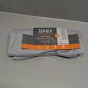 SUN+BLK Nantes Luxury Insulated Total Blackout Grommet Single Curtain Panel, Noise Reducing, Light Blocking, Grey, 52x63