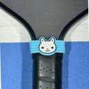 Pickleball Paddle Grip Band Fun Bunny & Dog Design Anti-Slip Silicone Ring for Handle Grip, Personalize & Identify Your Paddle Cute Pickleball Accessory for Men & Women