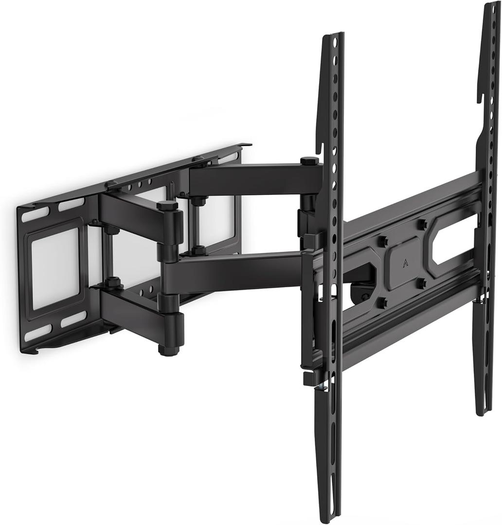WALI Full Motion TV Wall Mount for 3270 Inch TVs  Dual Articulating Mount with Swivel, Tilt & Extension | VESA up to 400x400mm | Fits 12/16" Wood Studs | Holds Up to 88 lbs (Black)