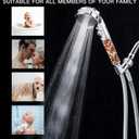 Filtered Shower Head with Handheld - High Pressure ShowerHead with Filters for Hard Water - Reduces Dry Itchy Skin, Easy Instal, 4 Modes, Water Saving, Durable, Detachable anti blocking