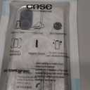 for iPhone 17 Case [Compatible with Magsafe],Girls Women Clear Magnetic Case Silicone Shockproof Protective Cover with Pattern White Abstract Flower