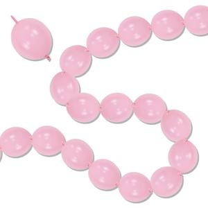 Pastel Pink Linking Balloons, 100PCS 6 Inch Small Baby Pink Link Balloons for Making Balloon Wall Heart Arch, Quick Linked Balloon for Girls Wedding Birthday Baby Shower Valentine's Party Decorations