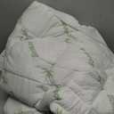 Ultra Soft Queen Size Mattress Topper - Viscose Made from Bamboo Pillow Top Mattress Pad for Back Pain Relief - Naturally Cooling for Hot Sleepers, Green