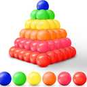 MW SPORTS Ball Pit Balls for Kids and Toddlers, Plastic Crush Proof, Phthalate & BPA Free, in Carton, Assorted Colors (1000 Balls)