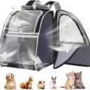 Pawaboo Cat Carrier Backpack, Pet Carrier Backpack for Kitties Small Dogs Puppies, Breathable Cat Bag Carrier, Small Dog Travel Backpack Carrier for Kitten Puppy Bunny - Black (up to 22lbs)