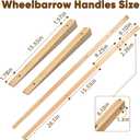 Wheelbarrow Handles with 2 Wheelbarrow Wedge