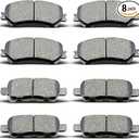 D1415 D1737 4pcs Front Rear Ceramic Brake Pads Sets Fit For 2014 2015 2016 2017 2018 2019 For Nissan Rogue,2017 2018 2019 For Nissan Rogue Sport