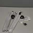 Cast Iron Wall Mounted Clothes Rack, Heavy Duty Industrial Pipe Clothing Rack for Hanging Clothes, Garment Racks for Wardrobe Organizers and Storage, DIY Closet Rods Closet Bar (Black 4 Pack, 12 in)