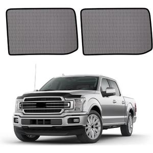2015-2020 f150 Window Shades - Rear Side Window Sun Shade for Baby, Breathable Mesh Car Privacy Window Covers, UV Protection and Heat Insulation for Road Trips, Napping, Camping (2 PCS)