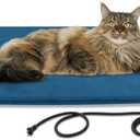 Pet Heating Pad for Dog Cat, 100% Waterproof Outdoor Cat Heating Pad, Multi-Sizes Outside Electric Heated Dog Bed Mat Blanket Puppy Senior Dog House Heater for Whelping Box (M-18"x18")