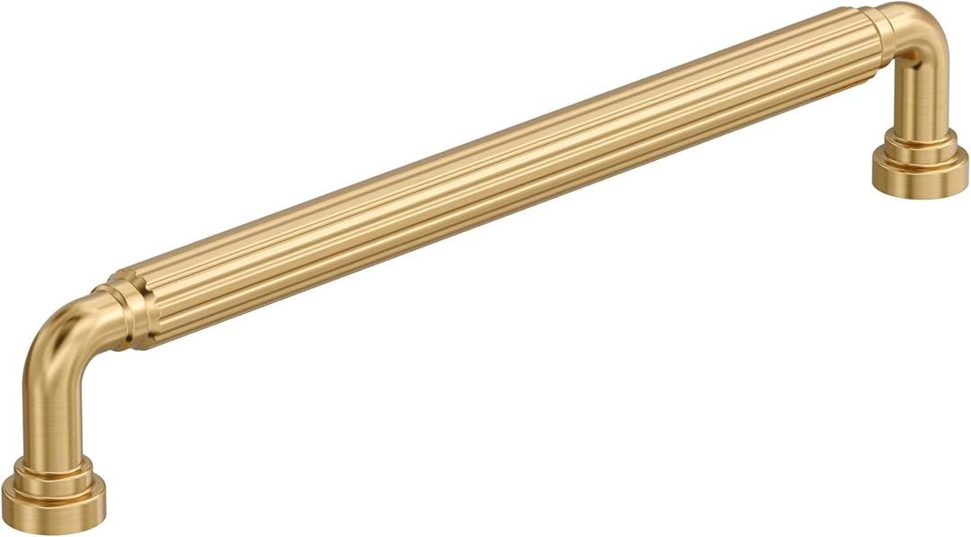 Amerock Cowrie 7-9/16 inch (192mm) Center-to-Center Champagne Bronze Cabinet Pull, BP37705CZ