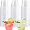 Lilymicky 300 Pack 9 oz Disposable Clear Plastic Cups, 9 Ounce Party Cups for Cocktail, Parties, Picnics, and Events