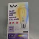 WiZ Connected 60W ST19 Tunable White Filament LED Smart Light Bulbs - Connects to Your Wi-Fi - E26 Smart Bulb - Control with Voice or App + Activate with Motion - Matter Compatible - 1 Pack
