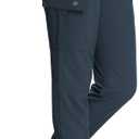 RlaGed Womens Cargo Hiking Pants Lightweight Joggers Quick Dry Water Resistant Outdoor Fishing UPF 50 Zipper Pockets (X-Small, 1_ Navy Blue)