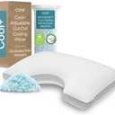 Coop Home Goods Cool+ Cut-Out Adjustable Pillow Queen with Cooling Gel & Shoulder Cut-Out for Head Support, Side Sleeper Pillow, Neck Support for Sleeping, CertiPUR-US/GREENGUARD Gold
