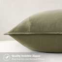 MIULEE Decorative Linen Pillow Covers 16x16 Inch Light Olive Green Boho Farmhouse Neutral Couch Throw Pillows for Bed Pack of 2 Accent Modern Pillowcase Summer Sofa Livingroom Home Decor
