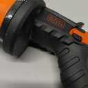 Black + Decker Heavy-Duty 10-Pattern Poly Thumb Control Nozzle Ergonomic, Versatile, Precision Garden Hose Attachment BD8439