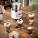Milk Frother, 27oz All-in-1 Milk Steamer and Frother for Coffee, Variable Froth Thickness, Hot & Cold Foam Milk Warmer with Temperature Control