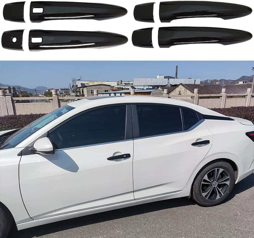 Door Handle Cover Trim for 2019 2020 2021 2022 2023 2024 Nissan Altima Accessories Handle Protector for 2020 2021 2022 2023 2024 Nissan Sentra Accessories (with Smart Keyhole)