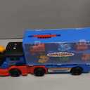 Toys for 3 4 5 6 Year Old Boys for Kids Girl Boy Toys,2-in-1 Toddler Toy Trucks Christmas Train Set with Light & Sounds Include 1 Transport Toy Trucks,6 Magnetic Trains