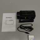 Camcorder Video Camera, Digital Camera 1080P 18X Digital Zoom Cam Corder with Fill Light, 3" 270 Rotatable Screen Webcam Anti-Shake 48MP Vlogging Camera for YouTube with 32GB Card & Battery