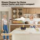 Gautye Steam Cleaner, 3 Level Adjustable Handle, 15s Heat Up, 1.69 Quarts Tank, Portable Steamer for Cleaning with 15 pcs Accessories, Steam Cleaner for Home for Dirt, Grease, Grout, Tile,Floor, Car