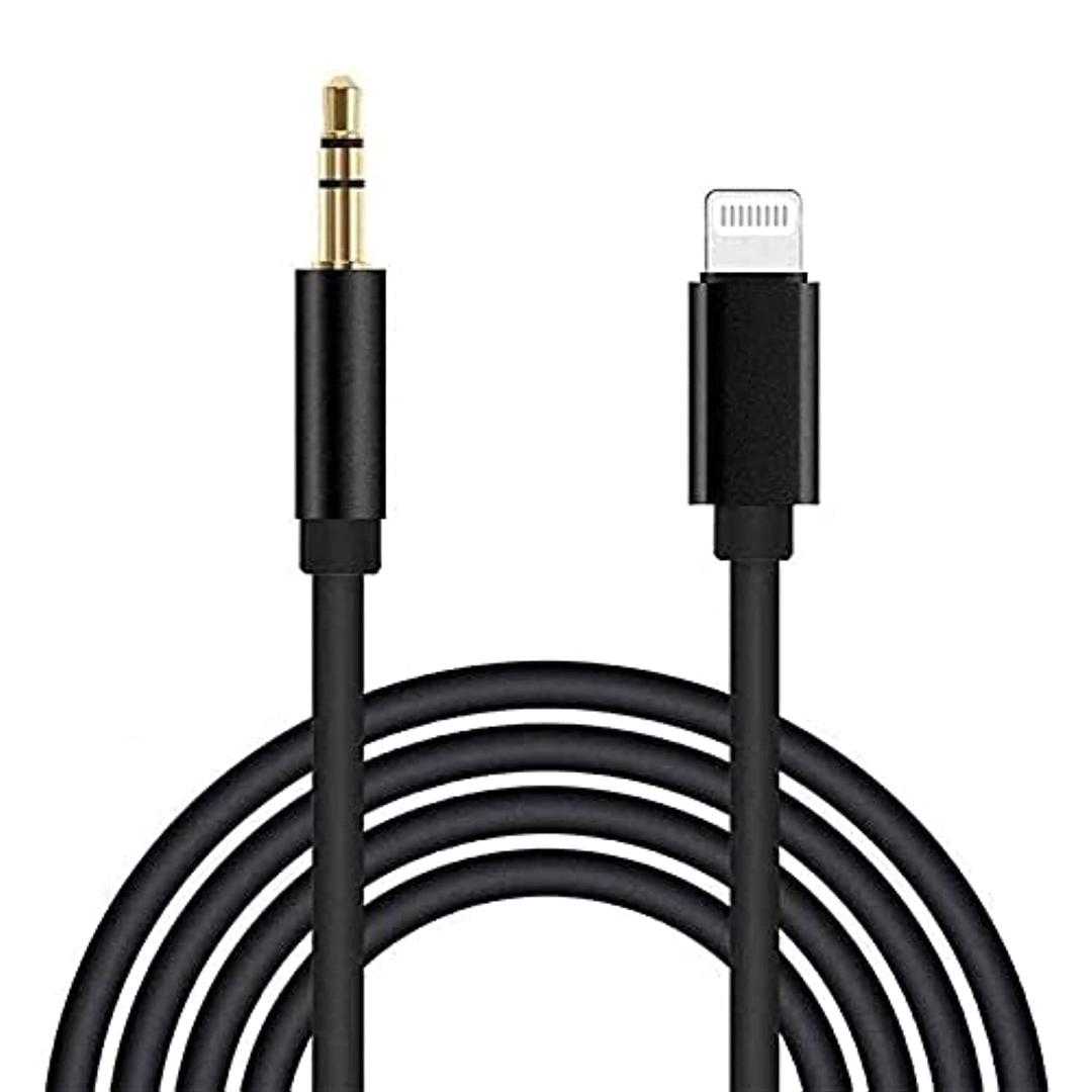 [Apple MFi Certified]Lightning to 3.5mm iPhone Aux Cord,iPhone Aux Audio Cable for Car Home Stereo Speaker Headphone,Compatible for iPhone 14 13 12 11 Pro Max Mini XS XR X 8 7 6 iPad iPod ,3.3FT Black