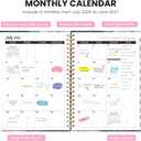 2 x ZOTIA Planner 2026-2027 Weekly & Monthly Calendar Planner Jul 2026-Jun 2027 | Pink Vortex, 6.3" x 8.5", Cute Hardcover Student Teacher Planning Agenda Book with Tabs, Perfect for Office School Supplies