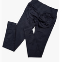 JOYSPELS Maternity Bootcut Pants with Pockets Over The Belly Pregnancy Yoga Pants for Work Flare Maternity Leggings Black, Medium 