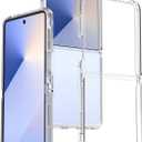 Clear Case for Samsung Galaxy Z Flip 7, [Anti-Yellow] Thin Highly Transparent Hard PC Back Anti-Slip Soft Flexible TPU Shockproof Bumper Protective Phone Cover (Clear)