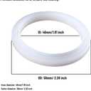 Gasket seal Part - Compatible with Delonghi Espresso Machine Dedica EC680 EC685 EC695 EC820 EC850 EC860 EC9335M EC9355M EC9665M, SMEG Silicone Ring 5313221491
