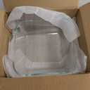 Small Casserole Dishes 2 Pack, 5 Inch Glass Square Baking Dish Individual Portion Baking Pan for Oven Microwave Air Fryer Square Egg, Clear Prep Bowls with Handle