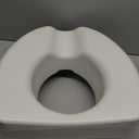 Medline 5" Raised Toilet Seat with Lock, No Arms, White, 400 lb Capacity - Easy Installation - Elderly & Disabled Bathroom Aid