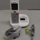 Panasonic Cordless Phone, Easy to Use with Large Display and Big Buttons, Flashing Favorites Key, Built in Flashlight, Call Block, Volume Boost, Talking Caller ID, 1 Cordless Handset - KX-TGU430W (White)