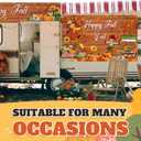 Ctosree 4 Pcs Thanksgiving Porch Banner Sign Happy Fall Y'all Banner Backdrop for Autumn Decoration Home Outdoor Garden Fence Yard Lawn Porch Decor