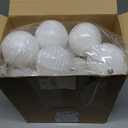 24 Pcs 3.14" White Large Christmas Balls Ornaments Christmas Tree Decoration Plastic Shatterproof Hanging Ornaments Set for Xmas Wedding Holiday Party Wreath Home Decor