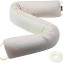 MAGZO Door Draft Stopper 36 Inch-Beige, Under Door Draft Blocker Air Stopper Door Bottom Insulation Snake Draft Stopper (36in x 4in)