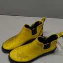 GOGO Chelsea Short Rubber Rain Boots for Women, Comfortable Cotton Lining, Waterproof Exterior, Anti-Slip Lug Sole Garden and Outdoor Work Boots, Adjustable Width, Size: 10 Narrow