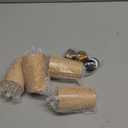 3" Round Solid Wood Furniture Leg Set of 4 Mid-Century Modern Sofa Couch Bed Coffee Chair Desk Straight Feet Legs with Pre-Drilled 5/16M8 Inch Bolt& Screws& Rubber Pads