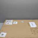 GT-Lite 2 Pack 1'x2' 2550 Lumen LED Flat Panel, Black Trim, Flush Mount 5 CCT,3 Level Dim,CRI 80 for Home and Office