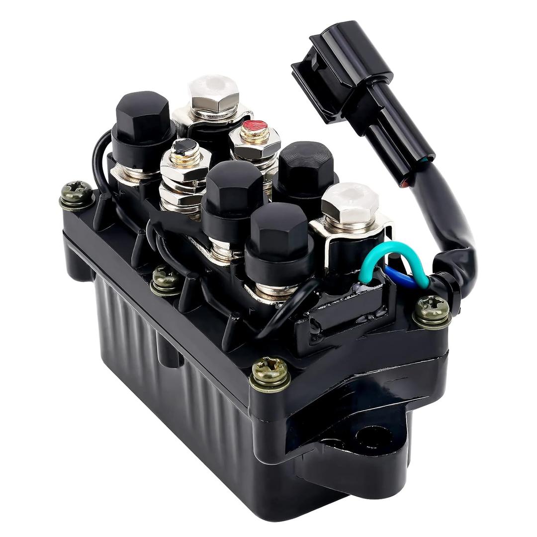 63P-81950-00-00 Relay for Yamaha 4 Stroke Outboard 4 Stroke Engine F150 & 250 40HP 50HP 60HP 75HP 90HP 115HP 150HP 200HP 225HP 250HP TRM6003 Boat Trim Relay 2 Pins Replace 63P819500000 TRM6003