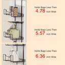 Over The Door Purse Organizer Metal 6 Tiers, Purse Storage for Closet, Hangbag Hanger for Wall, Door Organizer Hanging, Bag Hanger and Holder for Closet, for Bathroom, Pantry