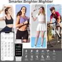 Smart Watch,Fitness Tracker Watch 7 Day+ Battery with Heart Rate/Step Counter/Calories/spO2/Sleep Monitor,IP68 Fitness Smart Watches for Women Android&iOS Silver