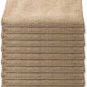 Windyun 12 Pack Potato Sack Race Bags Burlap Bags with Drawstring Natural Jute Reusable Root Vegetable Storage Gunny Sack for Food Strong Race for Birthday Party Game (18 x 24 Inch)