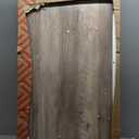 Farmhouse Coffee Table, White Oak Coffee Table for Living Room, 2-Tier Rectangular Wooden Centre Cocktail Table with Slats Shelf Storage and V-Shaped Frame Modern Coffee Oak Grey