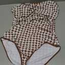 Eomenie Women's One Piece Swimsuit Tummy Control Slimming Bathing Suit Color Block Spaghetti Strap 1 Piece Swim Suit Swimwear Size XL