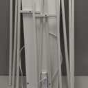 SUPERJARE Console Table with Outlet, 63 Inch Sofa Table with Charging Station, Narrow Entryway Table, Skinny Hallway Table, Behind Couch Table, for Living Room, Plants, White (7.9"D x 63"W x 31.5"H) White