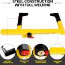 KAYCENTOP Wheel Lock Clamp Security Tire Lock Anti Theft for Max 15.5 inch Tire Width Universal Car Wheel Lock for Trailers SUV Boats Motorcycles Golf Cart Yellow/Black