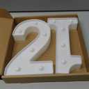 21st Birthday Decorations for Her Him,21st Birthday Centerpieces Table Decorations for Women Men,Light Up Numbers 21 Sign for Party Backdrop Wall Decor for 21 Wedding Anniversary Decoration
