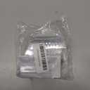 1InTheOffice File Folder Tabs and Inserts, Plastic Clear Tabs, and Inserts 2" x 5/8", Plastic Hanging File Tabs for Hanging Folders, 50/Pack